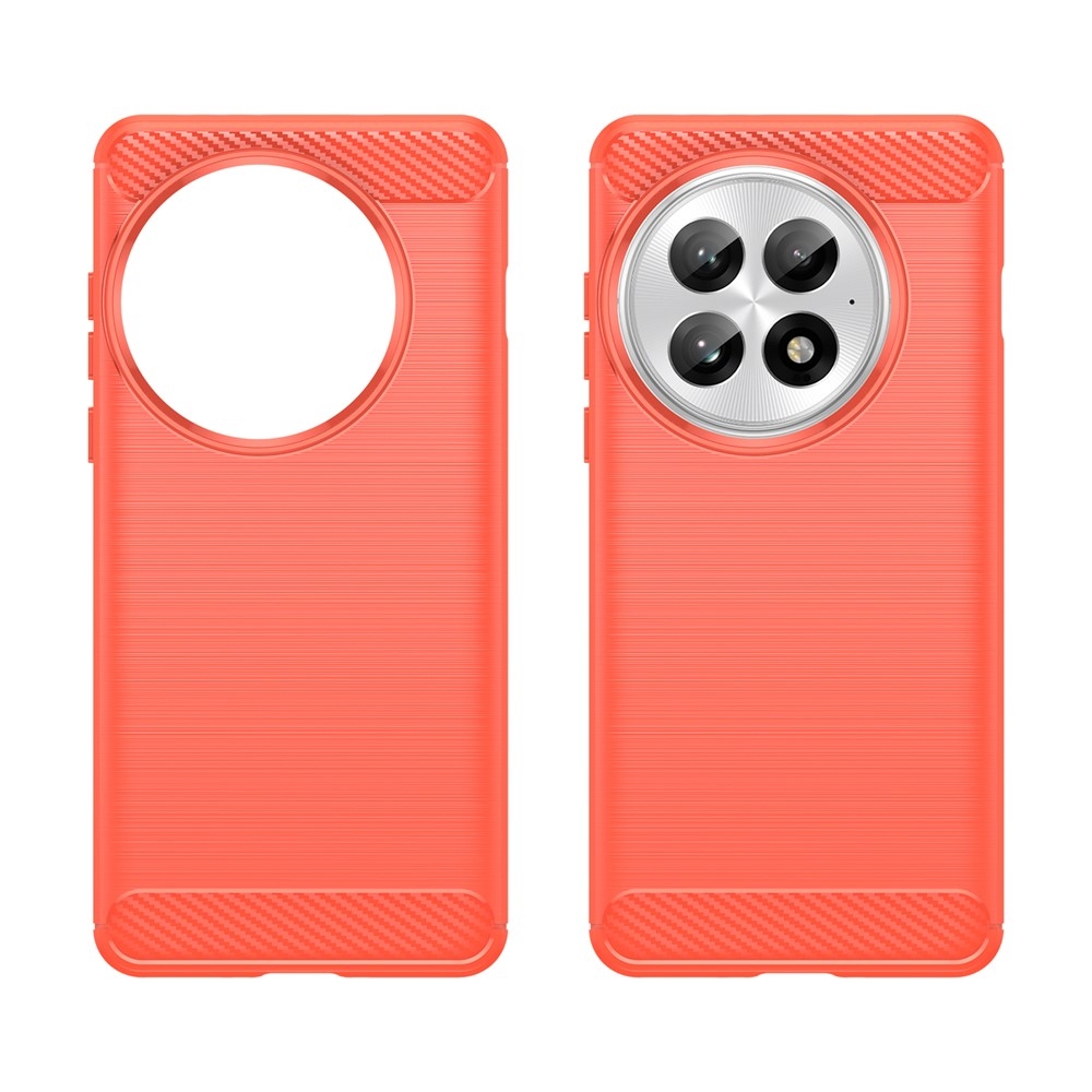 Carbon odolný gelový obal na OnePlus 13 - červený