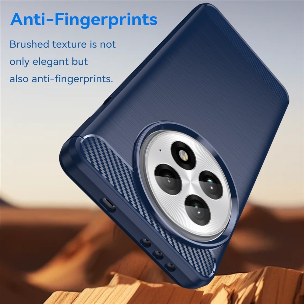 Carbon odolný gelový obal na OnePlus 13 - modrý