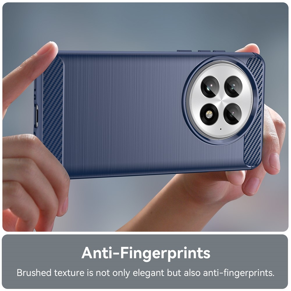 Carbon odolný gelový obal na OnePlus 13 - modrý