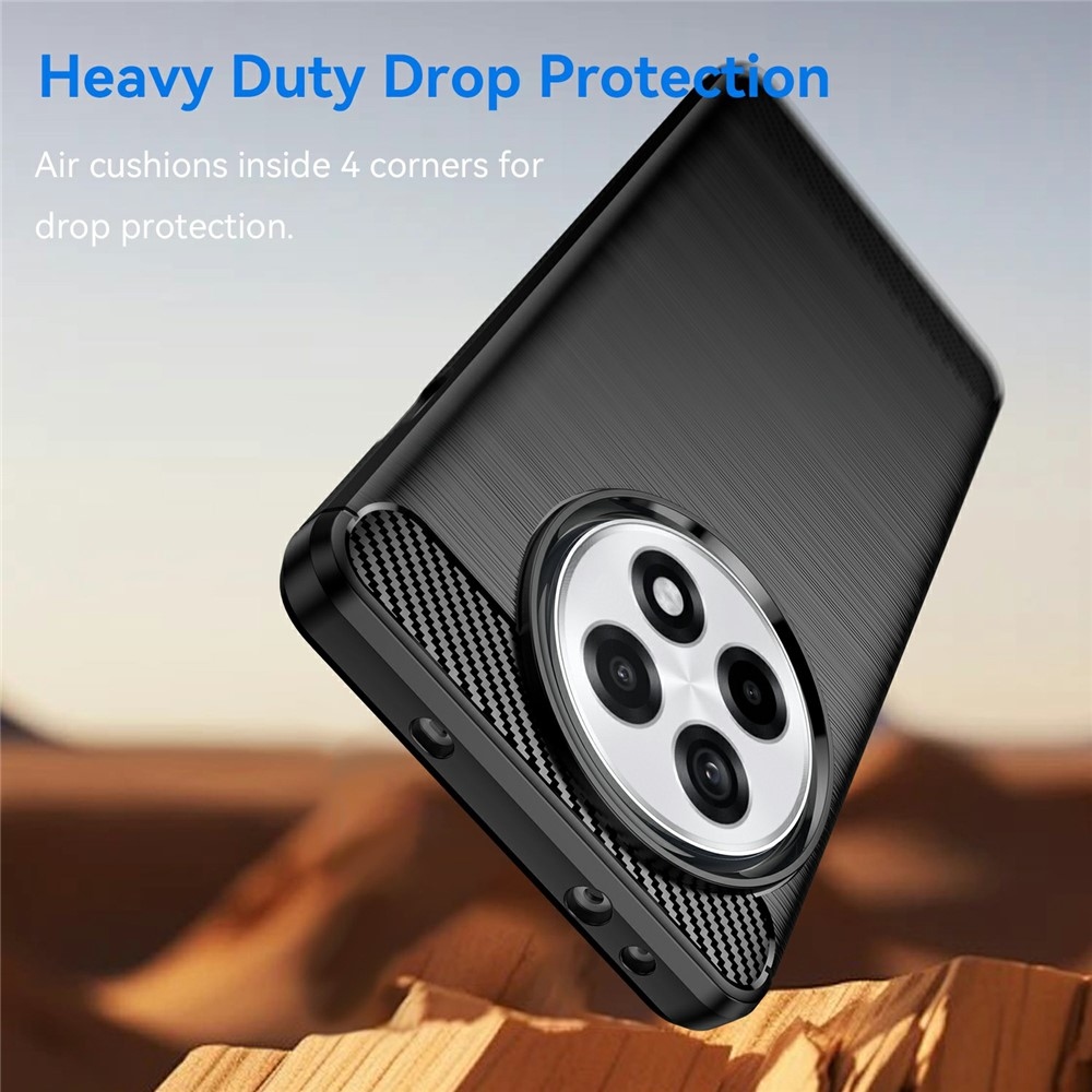 Carbon odolný gelový obal na OnePlus 13R 5G - černý