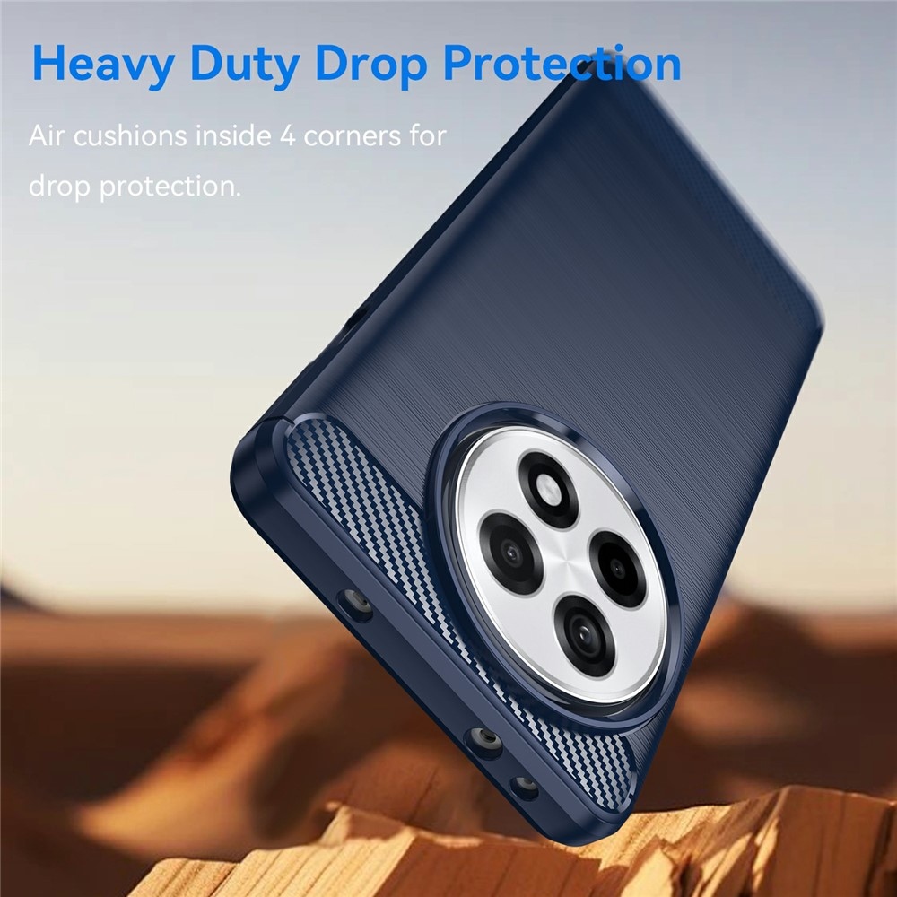 Carbon odolný gelový obal na OnePlus 13R 5G - modrý