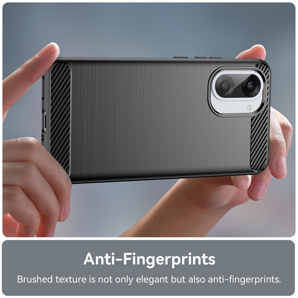 Carbon odolný gelový obal na OnePlus Nord CE5 5G - černý