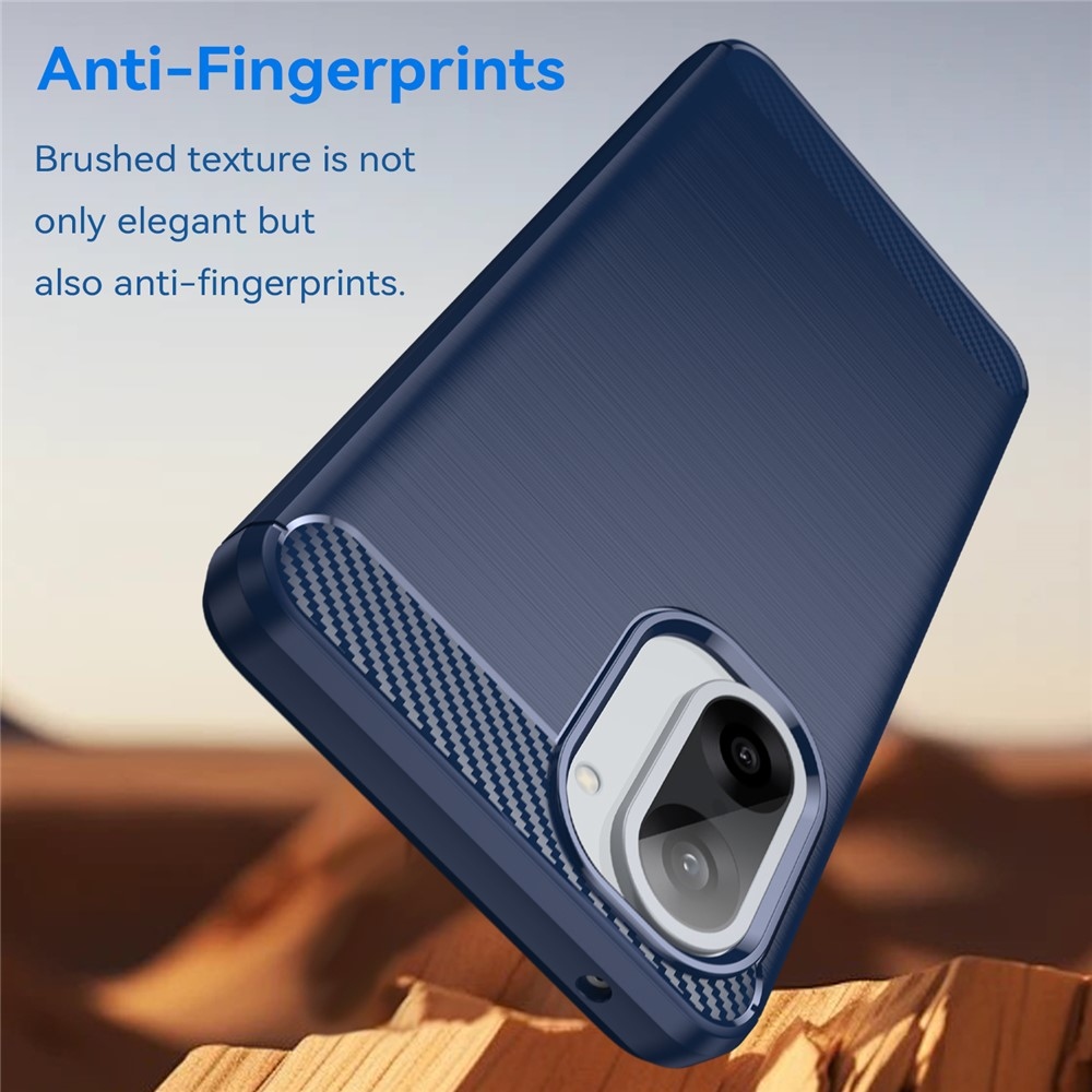 Carbon odolný gelový obal na OnePlus Nord CE5 5G - modrý