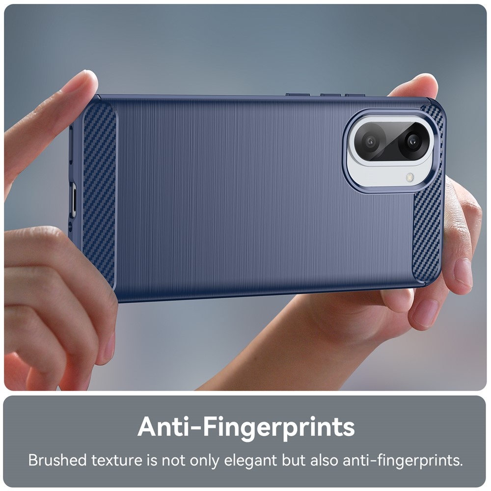 Carbon odolný gelový obal na OnePlus Nord CE5 5G - modrý
