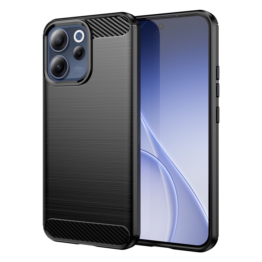 Carbon odolný gelový obal na Oppo Reno 15 FS 5G - černý