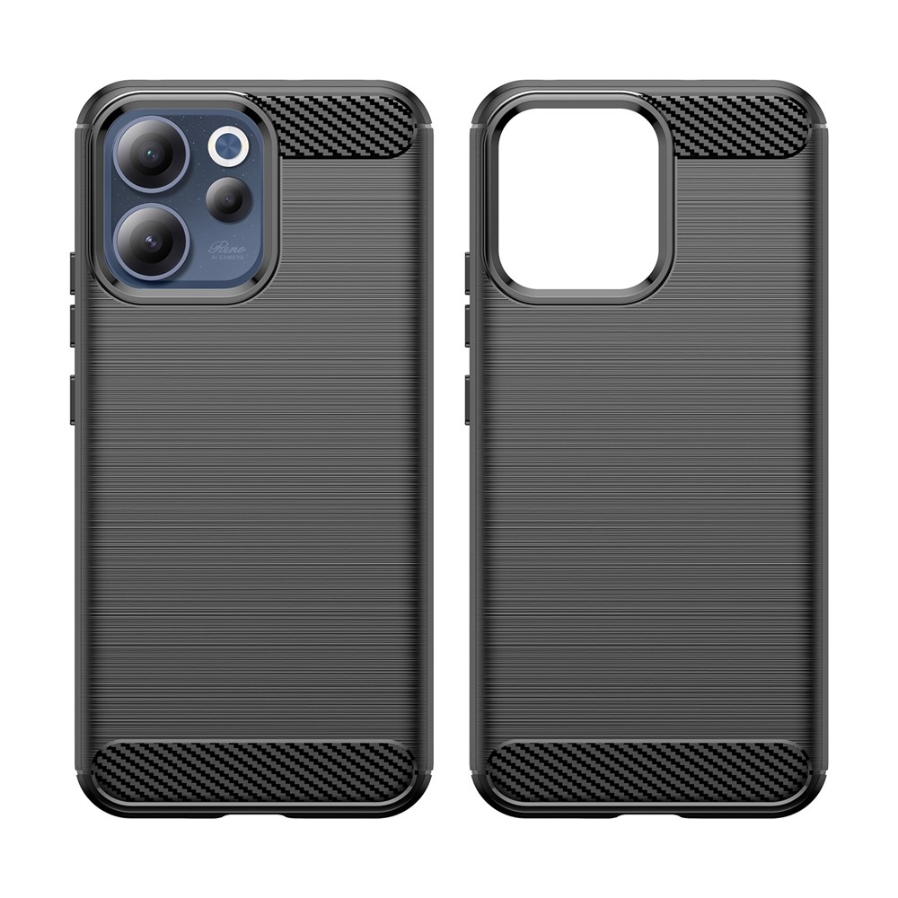 Carbon odolný gelový obal na Oppo Reno 15 FS 5G - černý