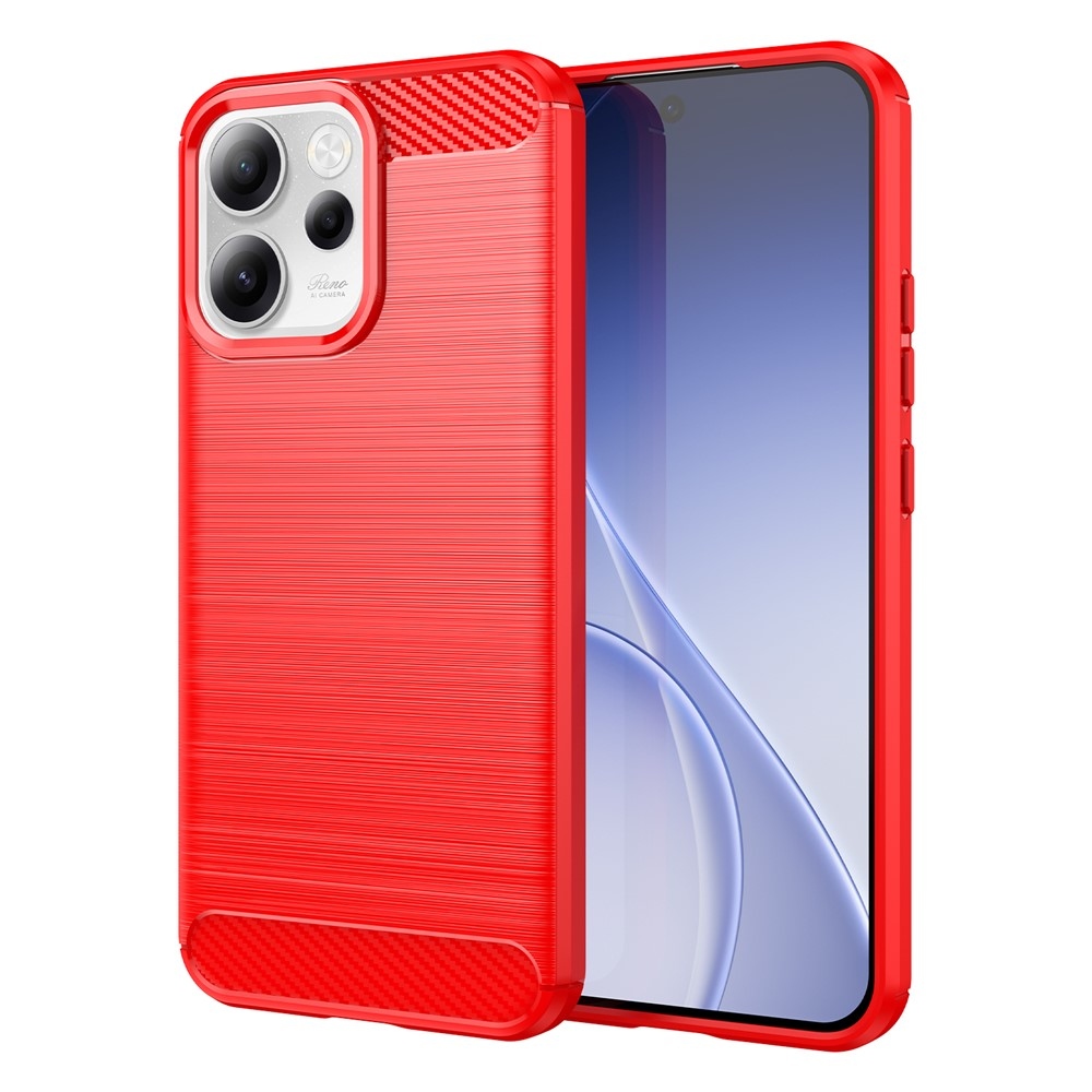 Carbon odolný gelový obal na Oppo Reno 15 FS 5G - červený