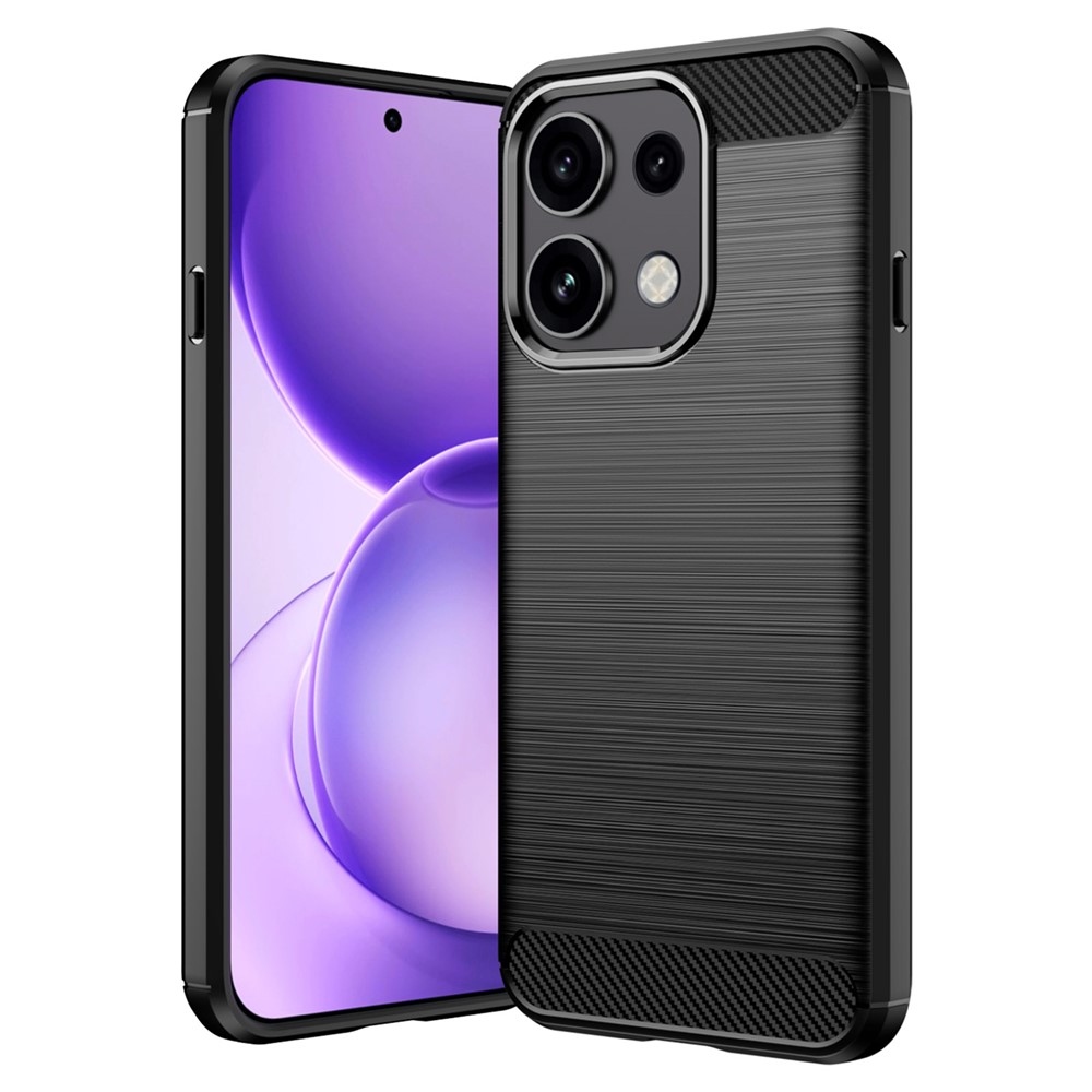 Carbon odolný gelový obal na Oppo Reno 16 FS 5G - černý