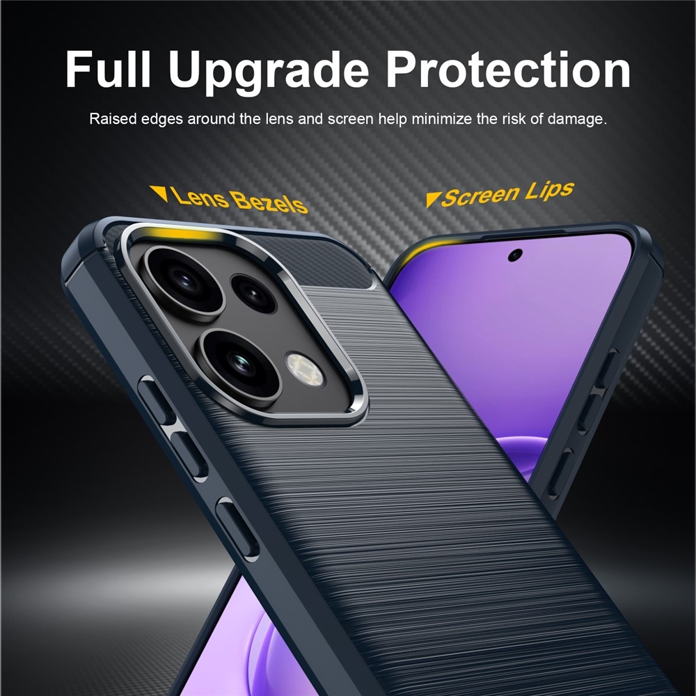 Carbon odolný gelový obal na Oppo Reno 16 FS 5G - modrý