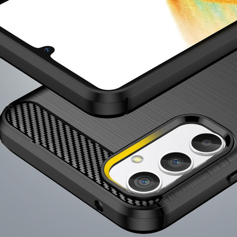 Carbon odolný gelový obal na Samsung Galaxy A34 5G - černý