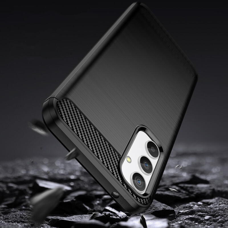 Carbon odolný gelový obal na Samsung Galaxy A34 5G - černý