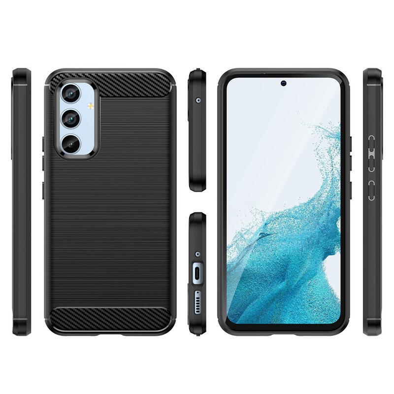 Carbon odolný gelový obal na Samsung Galaxy A54 5G - černý