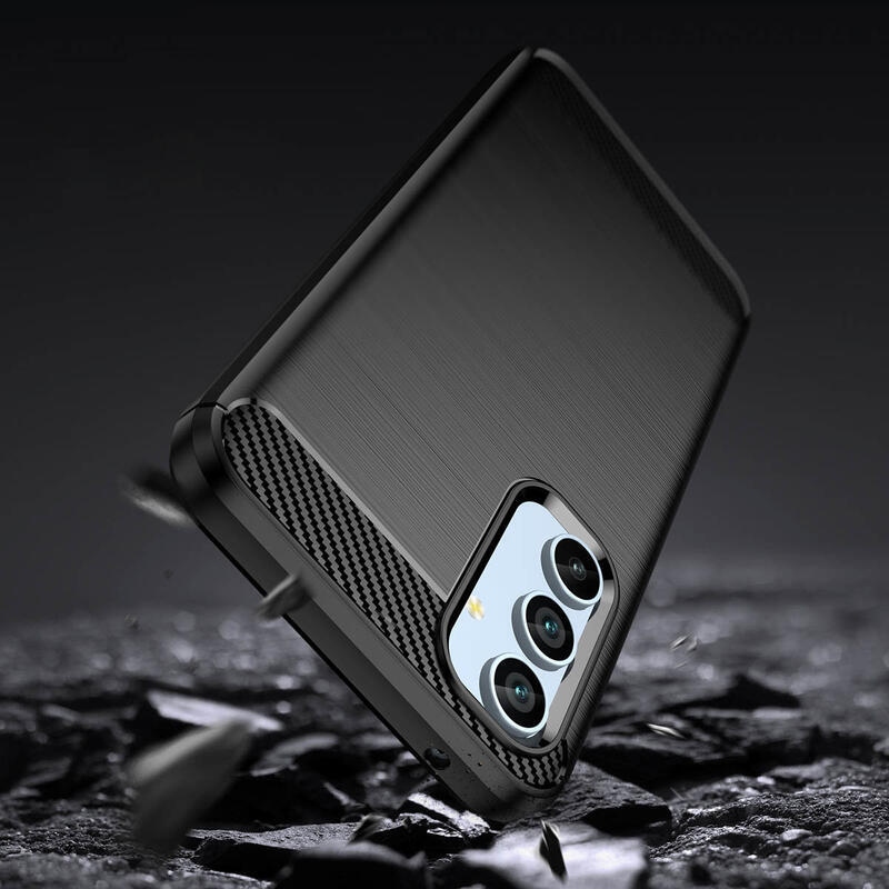 Carbon odolný gelový obal na Samsung Galaxy A54 5G - černý
