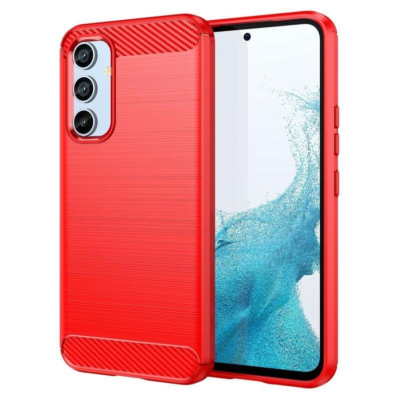 Carbon odolný gelový obal na Samsung Galaxy A54 5G - červený