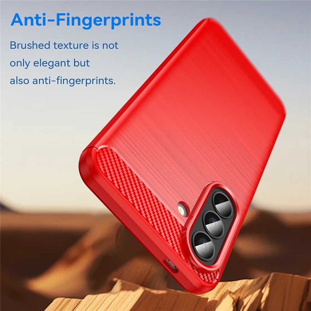 Carbon odolný gelový obal na Samsung Galaxy A57 5G - červený