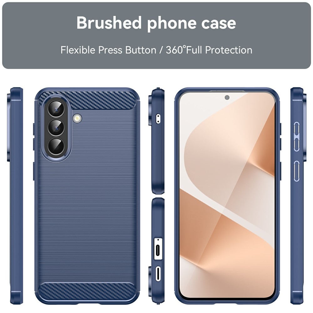 Carbon odolný gelový obal na Samsung Galaxy A57 5G - modrý