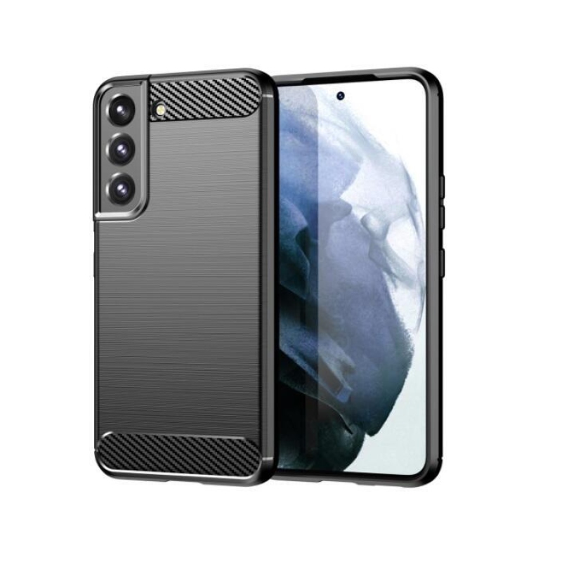 Carbon odolný gelový obal na Samsung Galaxy S23+ - černý