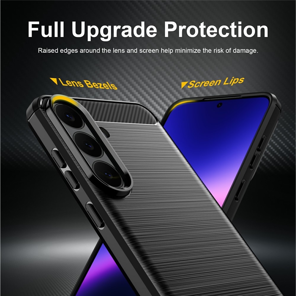 Carbon odolný gelový obal na Samsung Galaxy S26 FE - černý
