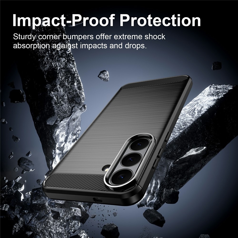 Carbon odolný gelový obal na Samsung Galaxy S26 FE - černý