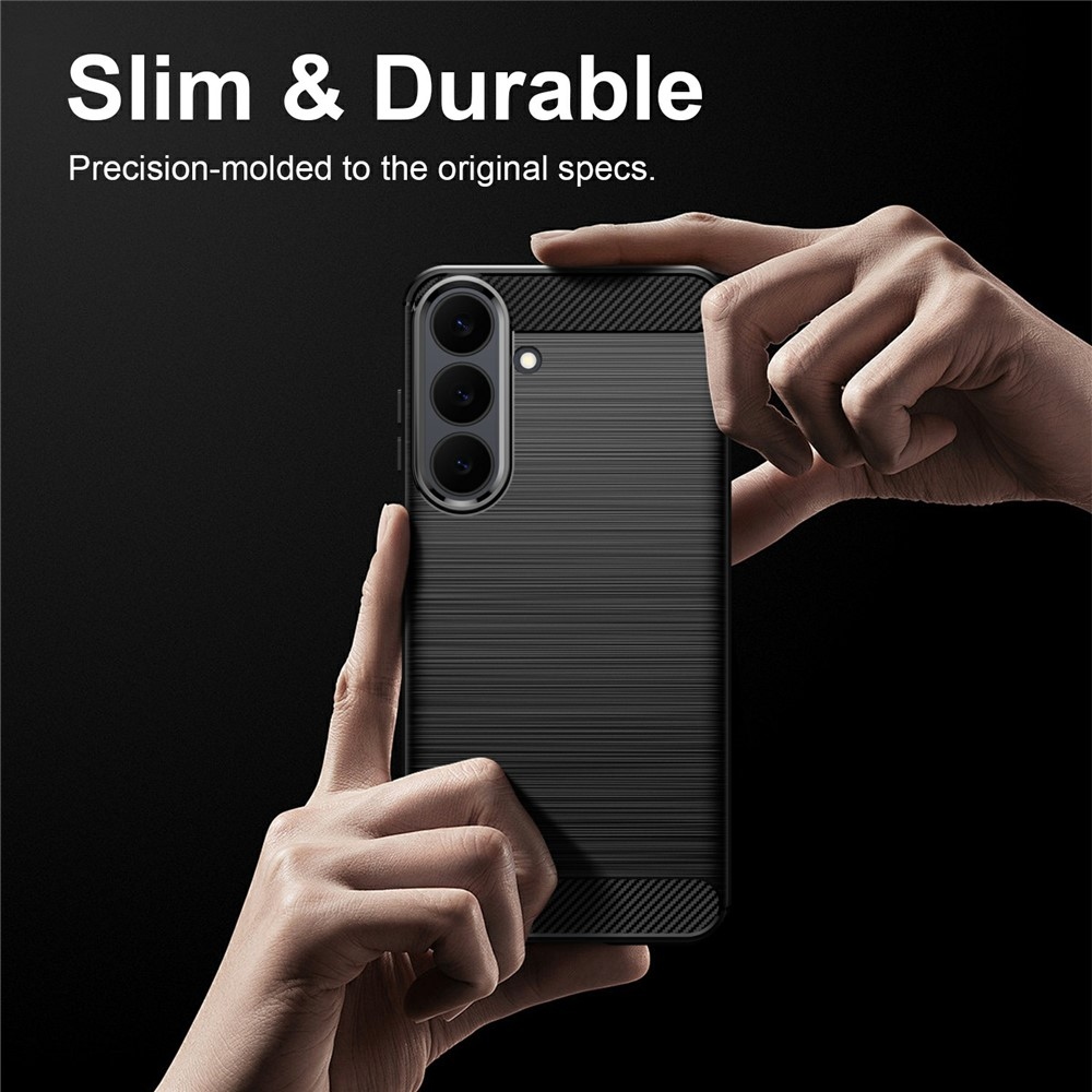 Carbon odolný gelový obal na Samsung Galaxy S26 FE - černý