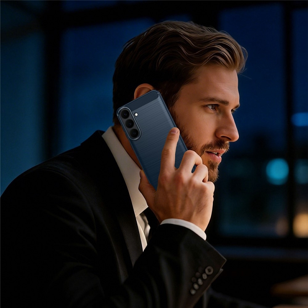 Carbon odolný gelový obal na Samsung Galaxy S26 FE - modrý