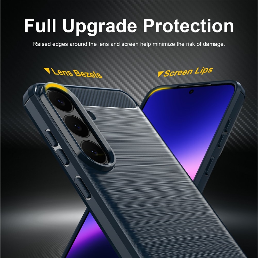 Carbon odolný gelový obal na Samsung Galaxy S26 FE - modrý