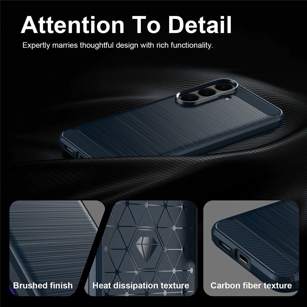 Carbon odolný gelový obal na Samsung Galaxy S26 FE - modrý