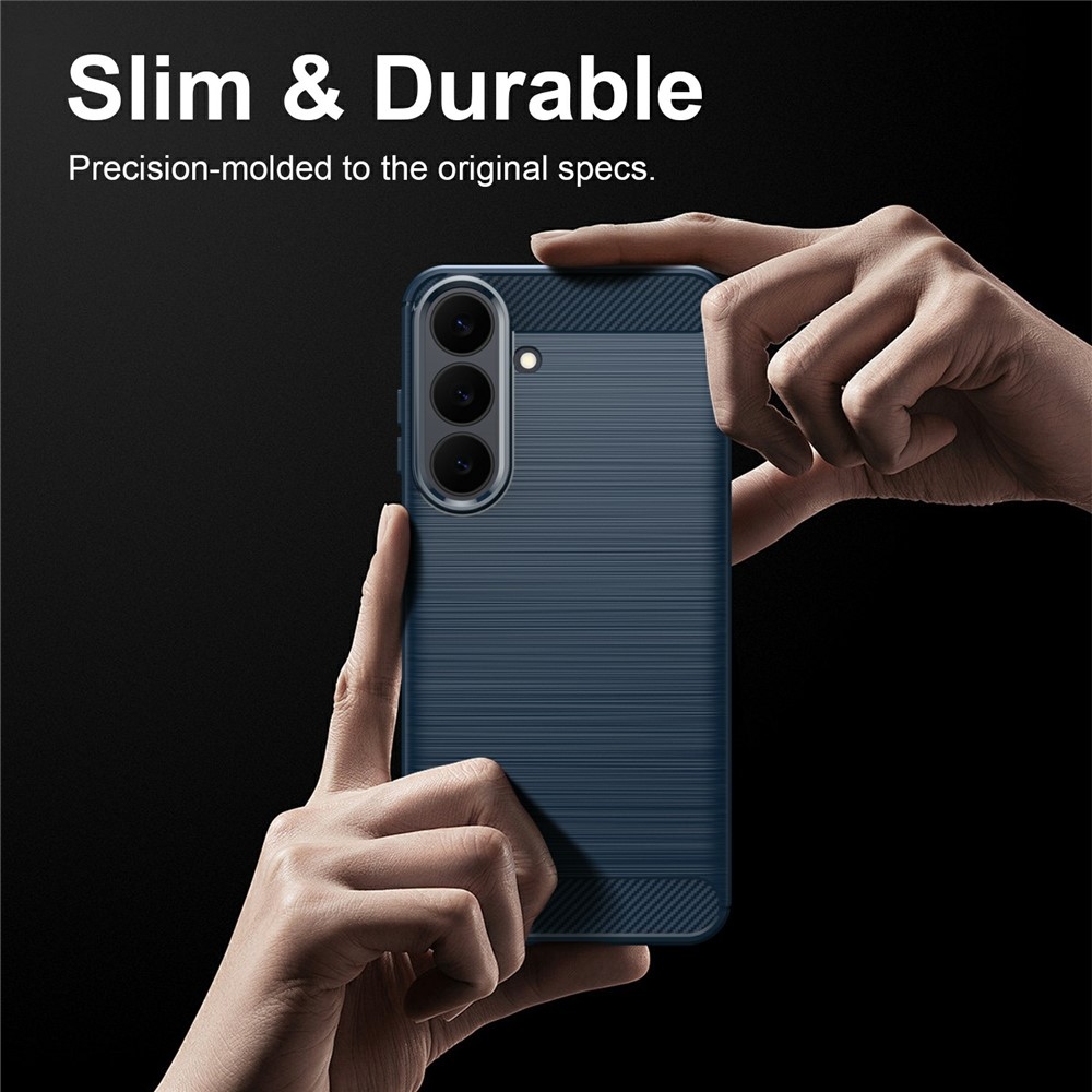 Carbon odolný gelový obal na Samsung Galaxy S26 FE - modrý