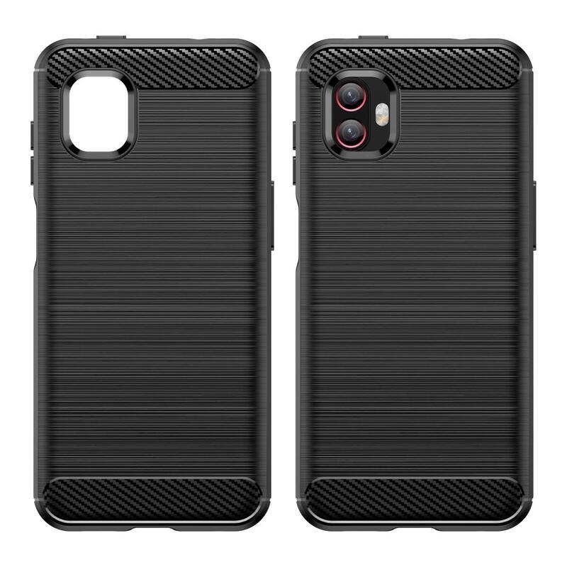 Carbon odolný gelový obal na Samsung Galaxy Xcover 6 Pro - černý
