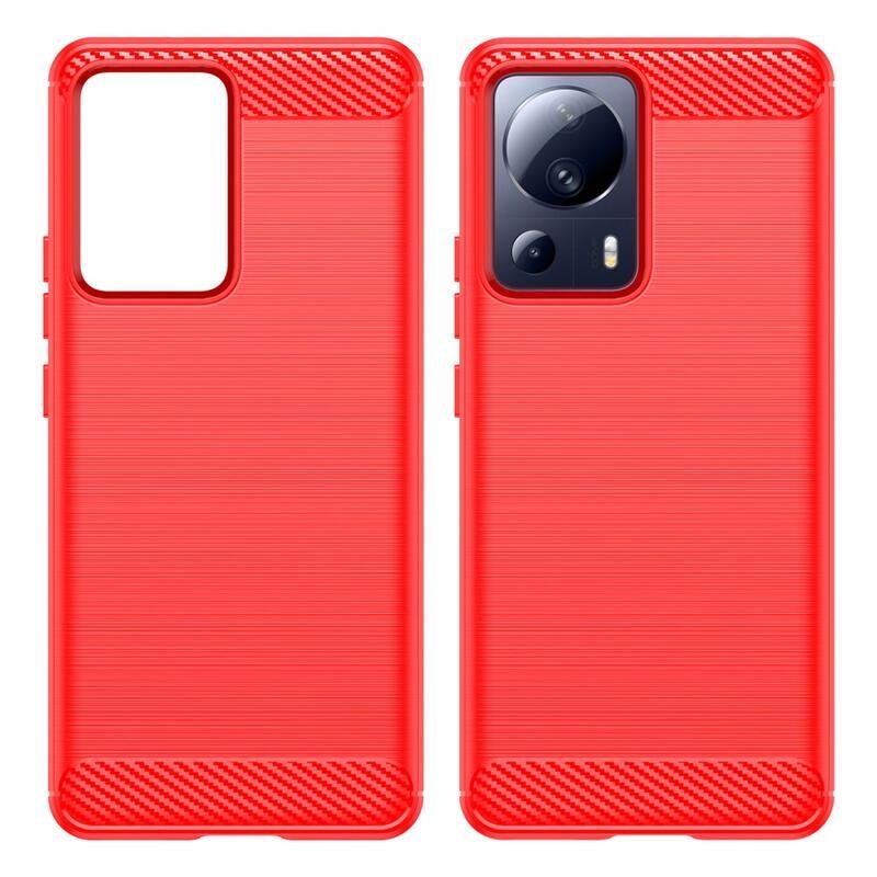 Carbon odolný gelový obal na Xiaomi 13 Lite - červený