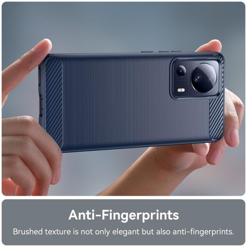 Carbon odolný gelový obal na Xiaomi 13 Lite - modrý