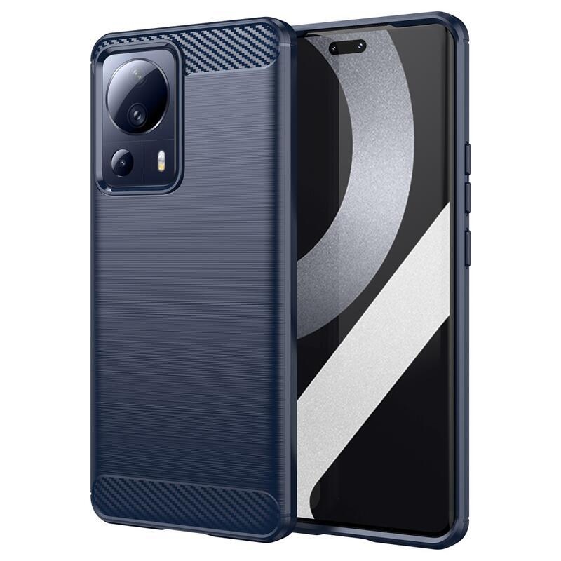 Carbon odolný gelový obal na Xiaomi 13 Lite - modrý