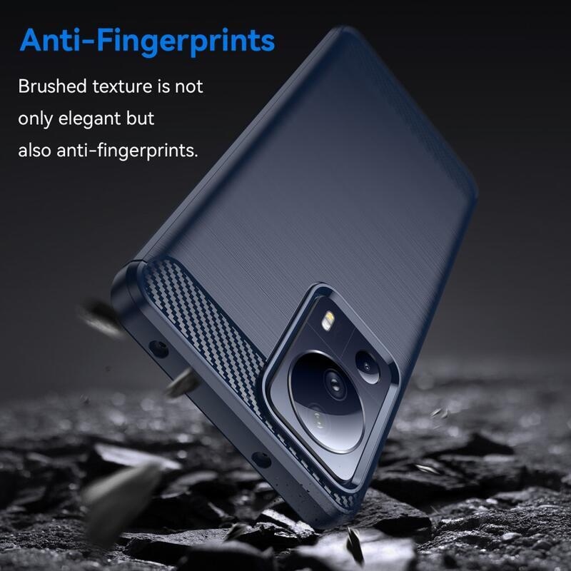 Carbon odolný gelový obal na Xiaomi 13 Lite - modrý
