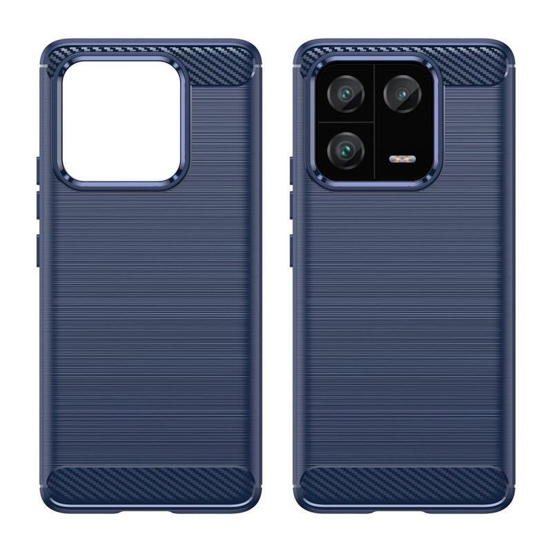 Carbon odolný gelový obal na Xiaomi 13 Pro - modrý