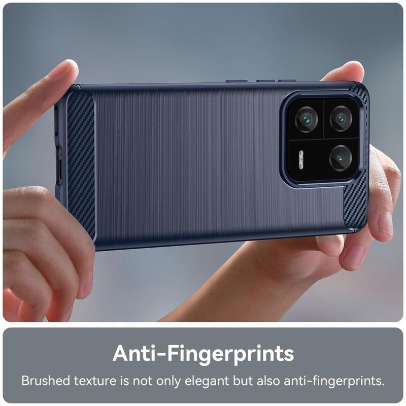 Carbon odolný gelový obal na Xiaomi 13 Pro - modrý