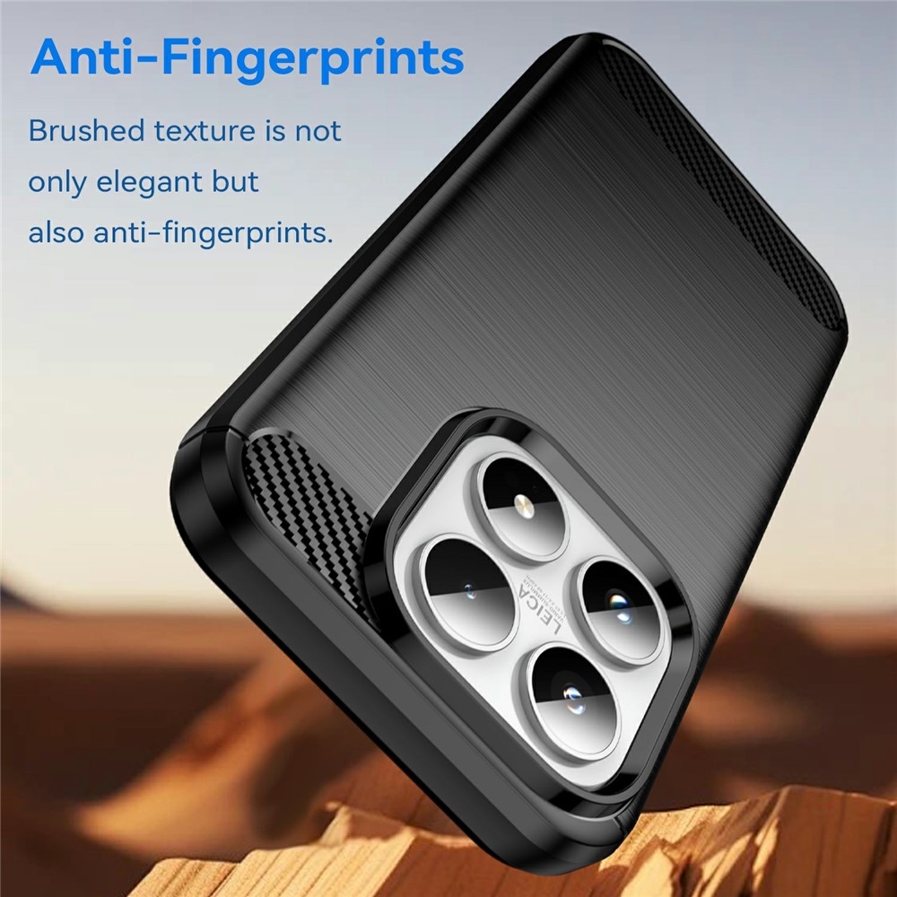 Carbon odolný gelový obal na Xiaomi 17 - černý