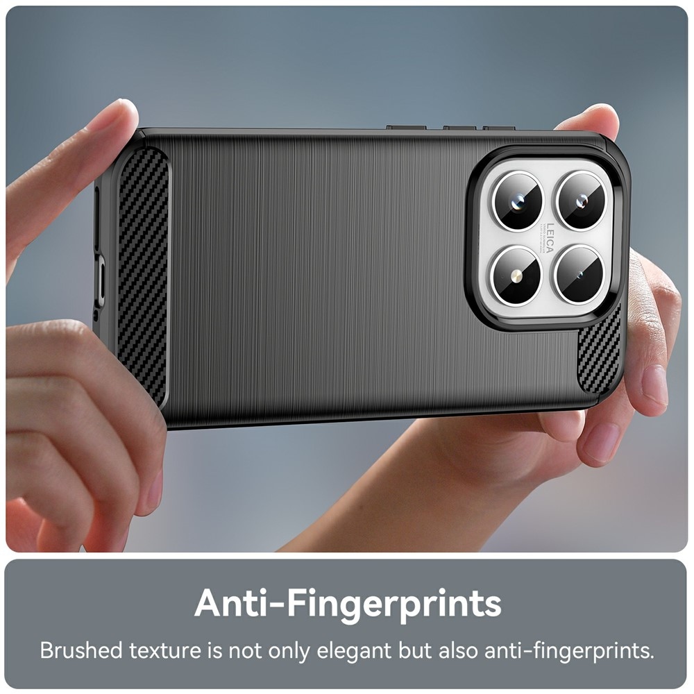 Carbon odolný gelový obal na Xiaomi 17 - černý