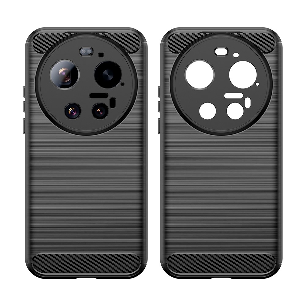 Carbon odolný gelový obal na Xiaomi 17 Ultra - černý
