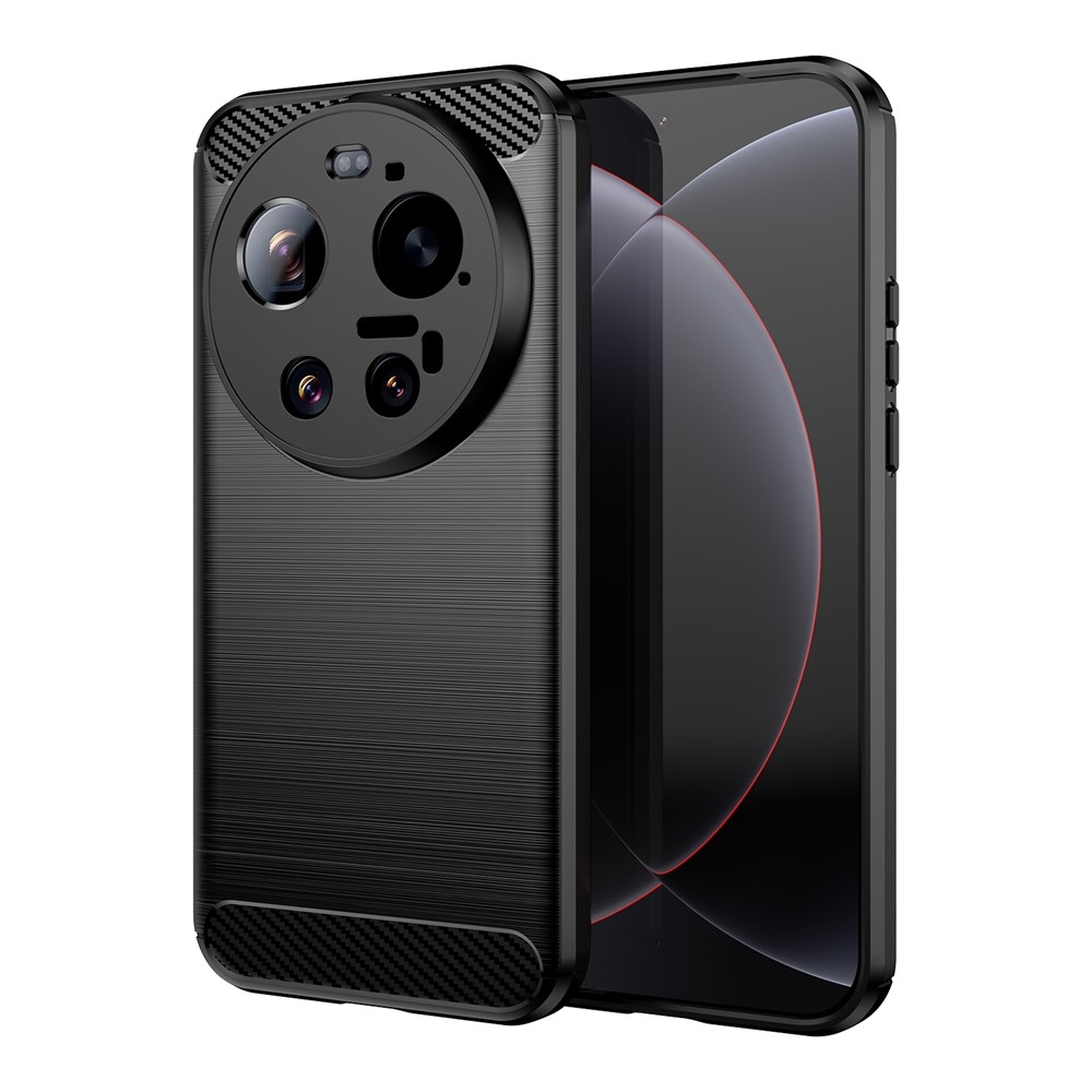Carbon odolný gelový obal na Xiaomi 17 Ultra - černý