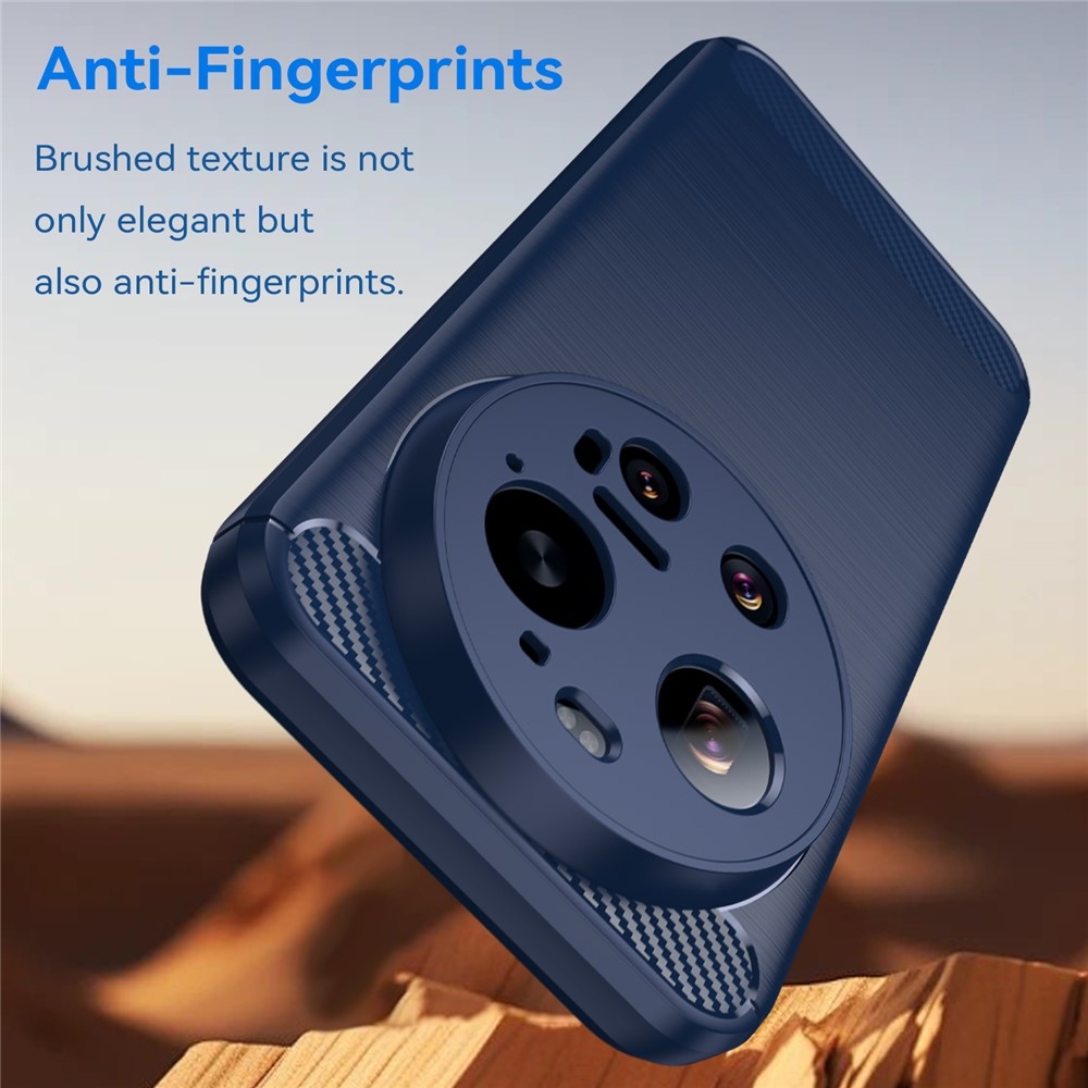 Carbon odolný gelový obal na Xiaomi 17 Ultra - modrý