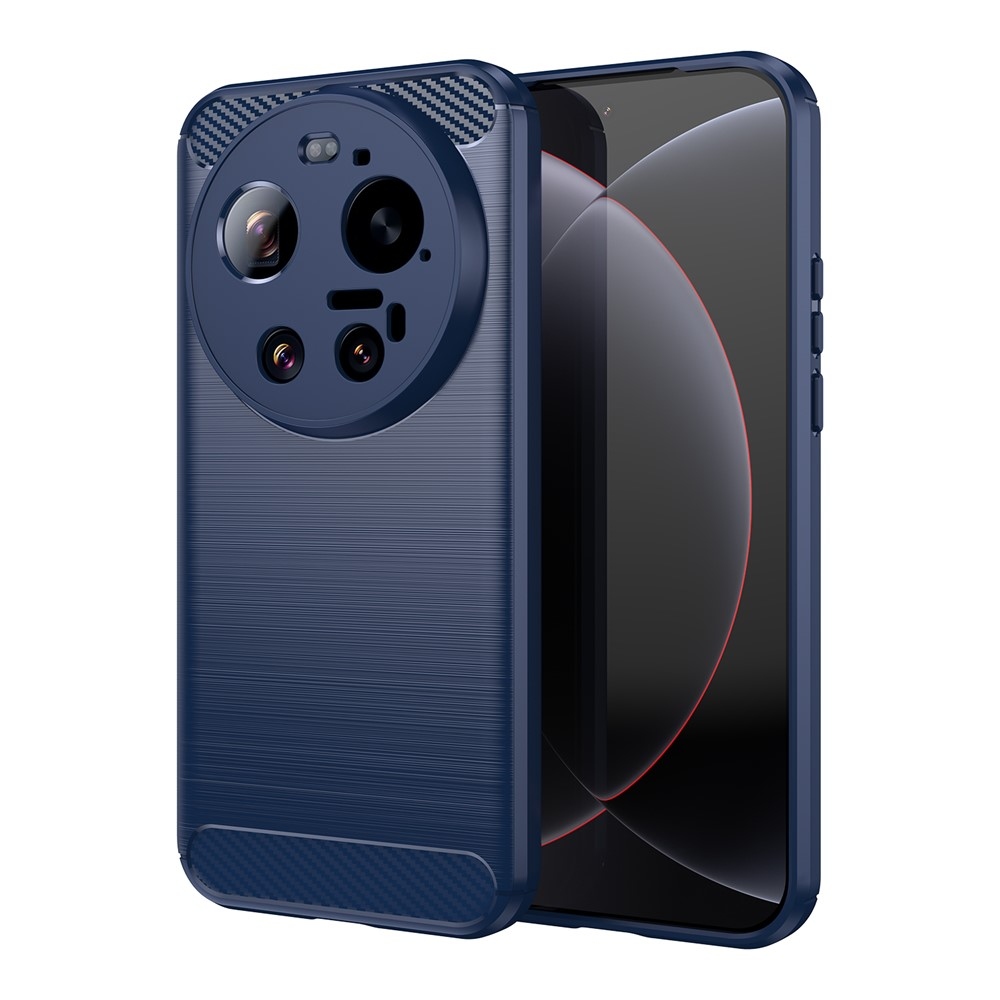 Carbon odolný gelový obal na Xiaomi 17 Ultra - modrý