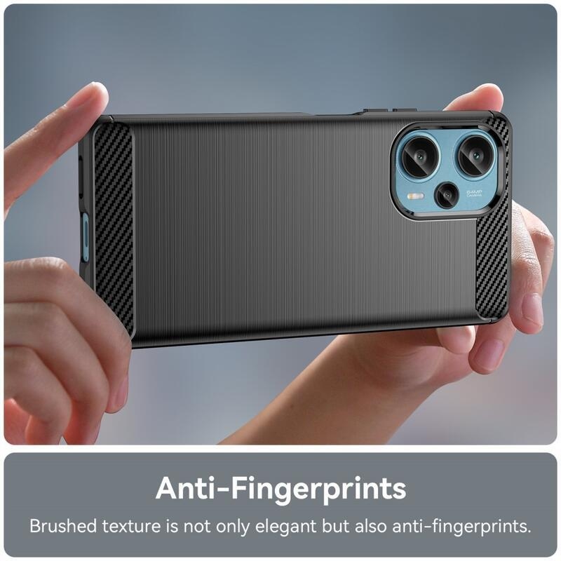Carbon odolný gelový obal na Xiaomi Poco F5 - černý