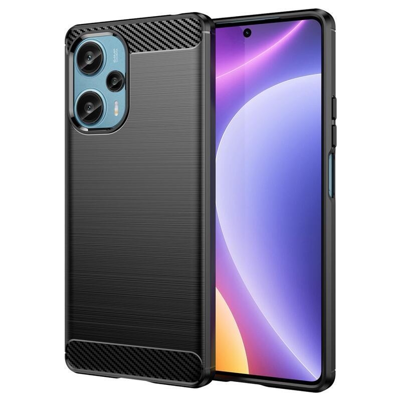 Carbon odolný gelový obal na Xiaomi Poco F5 - černý