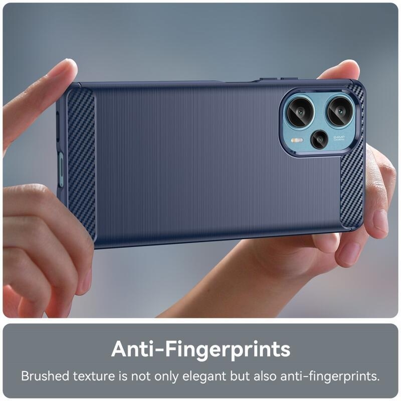 Carbon odolný gelový obal na Xiaomi Poco F5 - modrý