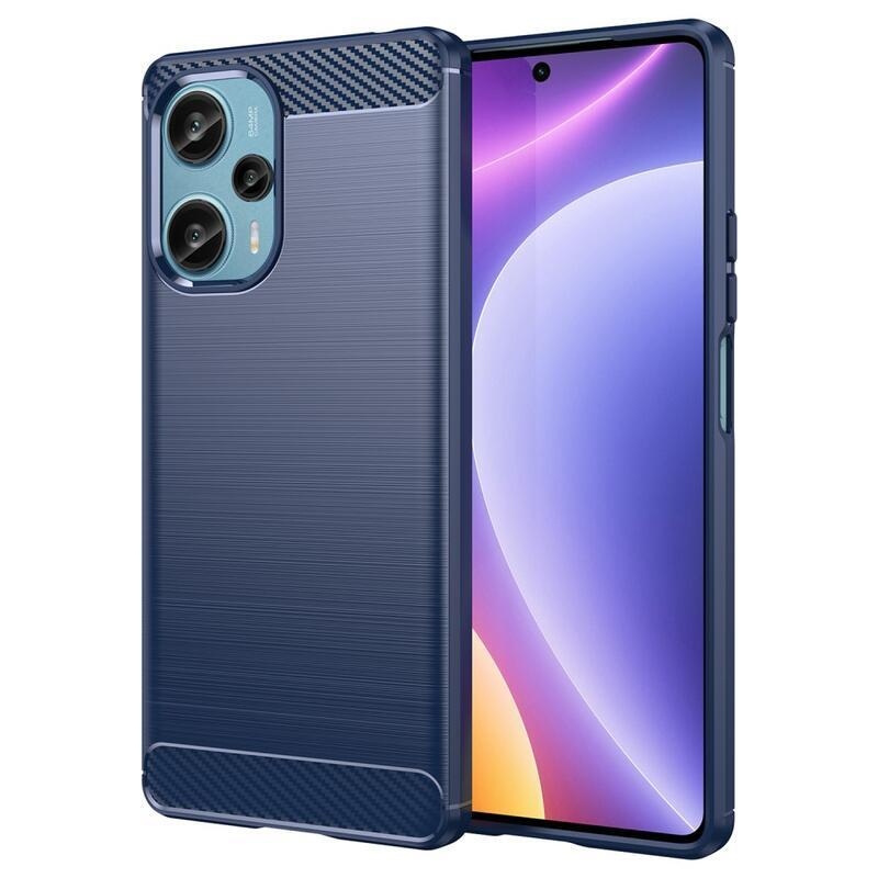 Carbon odolný gelový obal na Xiaomi Poco F5 - modrý