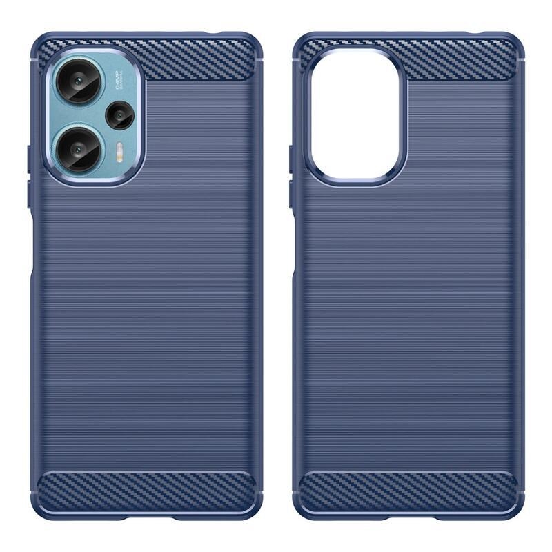 Carbon odolný gelový obal na Xiaomi Poco F5 - modrý