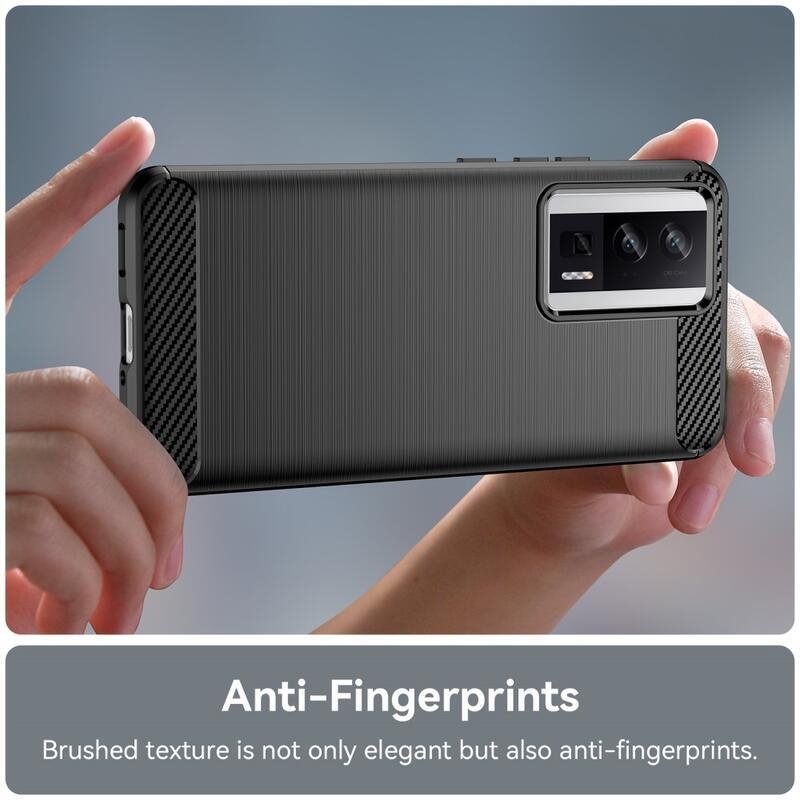 Carbon odolný gelový obal na Xiaomi Poco F5 Pro - černý