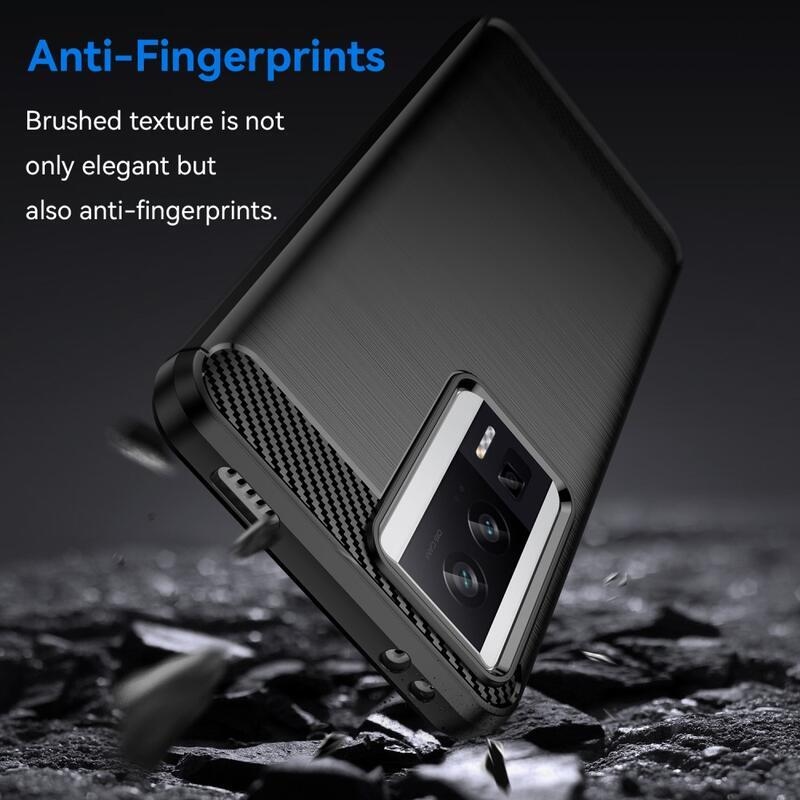 Carbon odolný gelový obal na Xiaomi Poco F5 Pro - černý