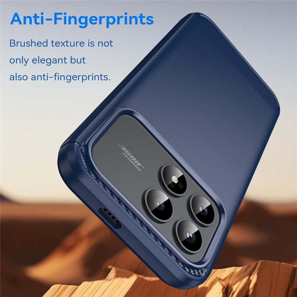 Carbon odolný gelový obal na Xiaomi Poco F8 Pro 5G - modrý