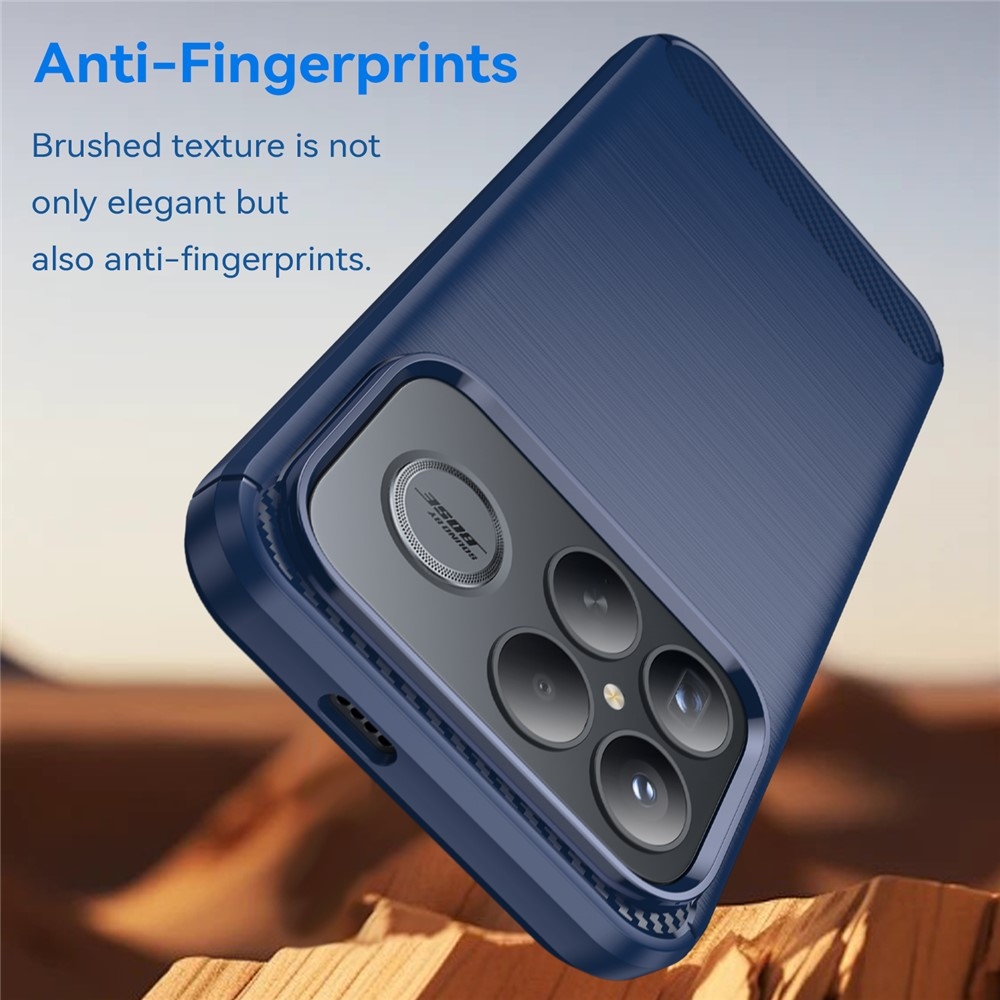 Carbon odolný gelový obal na Xiaomi Poco F8 Ultra 5G - modrý